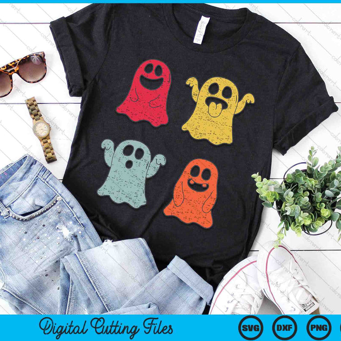 Vintage Halloween Ghost Icon Funny Ghost Boo Men Women Kids SVG PNG Digital Cutting Files Vintage Halloween Ghost Icon Funny Ghost Boo Men Women Kids SVG PNG Digital Cutting Files