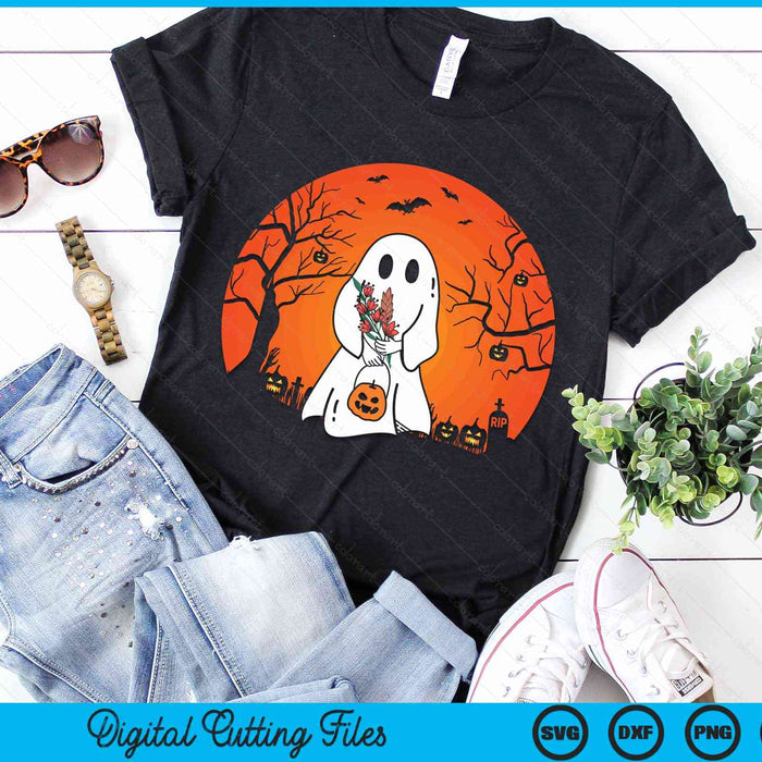 Vintage Halloween Ghost Pumpkin Costume Funny Halloween SVG PNG Digital Cutting File Vintage Halloween Ghost Pumpkin Costume Funny Halloween SVG PNG Digital Cutting File