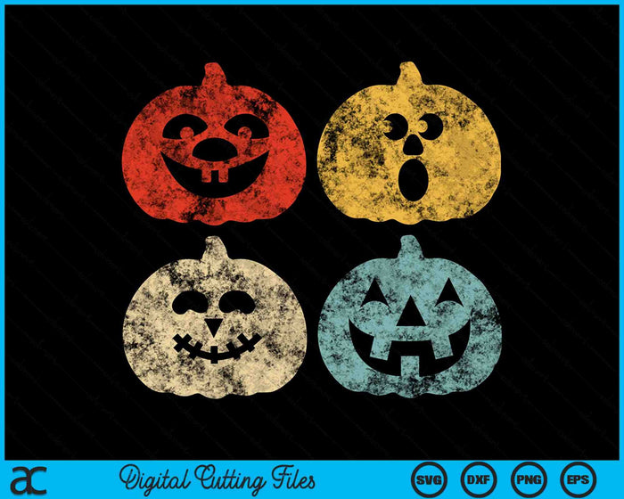Vintage Halloween Calabaza Divertido Retro SVG PNG Archivos de Corte Digital Vintage Halloween Calabaza Divertido Retro SVG PNG Archivos de Corte Digital