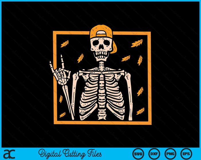 Vintage Halloween Skeleton Rock On Hand Skeleton SVG PNG Digital Cutting Files Vintage Halloween Skeleton Rock On Hand Skeleton SVG PNG Digital Cutting Files