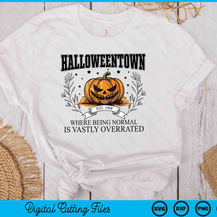 Vintage Halloween Town University SVG PNG Digital Cutting Files Vintage Halloween Town University SVG PNG Digital Cutting Files