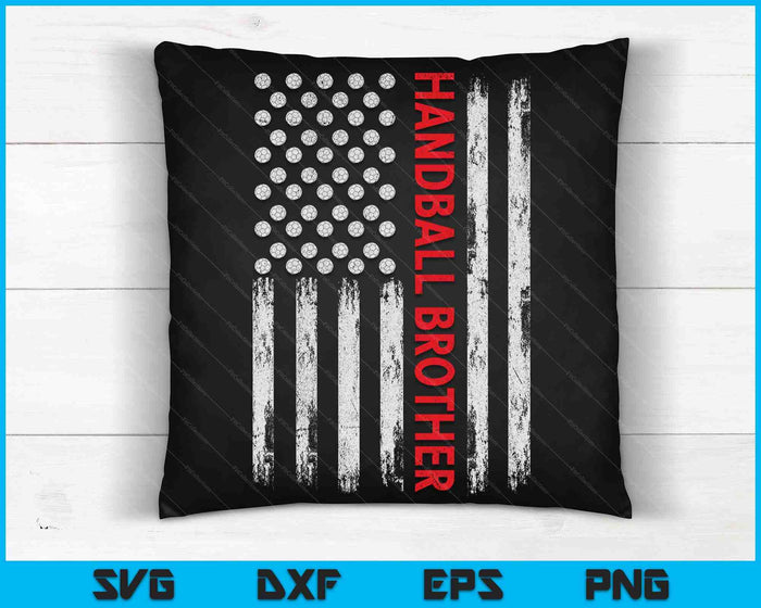Vintage Handball Brother USA Flag SVG PNG Digital Printable Files Vintage Handball Brother USA Flag SVG PNG Digital Printable Files