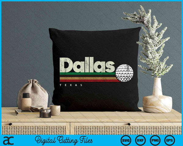 Vintage Hockey Dallas City Hockey Retro Stripes SVG PNG Digital Cutting File