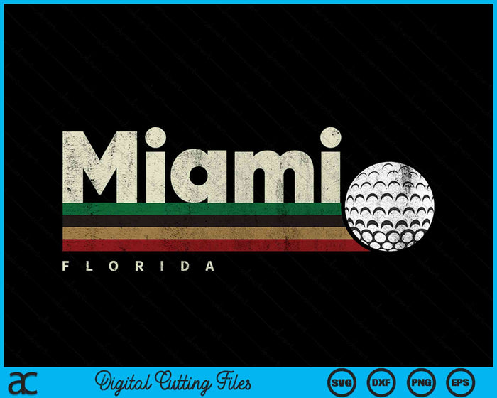 Vintage Hockey Miami City Hockey Retro Stripes SVG PNG Digital Cutting File Vintage Hockey Miami City Hockey Retro Stripes SVG PNG Digital Cutting File