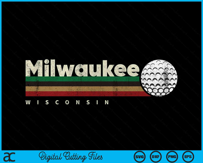 Vintage Hockey Milwaukee City Hockey Retro Stripes SVG PNG Digital Cutting File Vintage Hockey Milwaukee City Hockey Retro Stripes SVG PNG Digital Cutting File