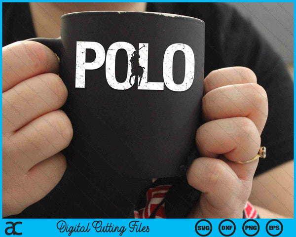Horse Polo Gifts for Polo Players Horseback Riding SVG PNG Digital Cutting Files