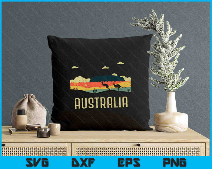 Vintage Jump Kangaroo Australia Day Australian SVG PNG Digital Printable Files Vintage Jump Kangaroo Australia Day Australian SVG PNG Digital Printable Files