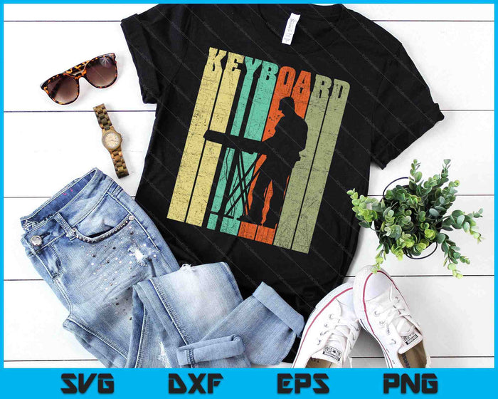 Vintage Keyboard Player Keyboardist Keyboarder Pianist SVG PNG Digital Printable Files Vintage Keyboard Player Keyboardist Keyboarder Pianist SVG PNG Digital Printable Files