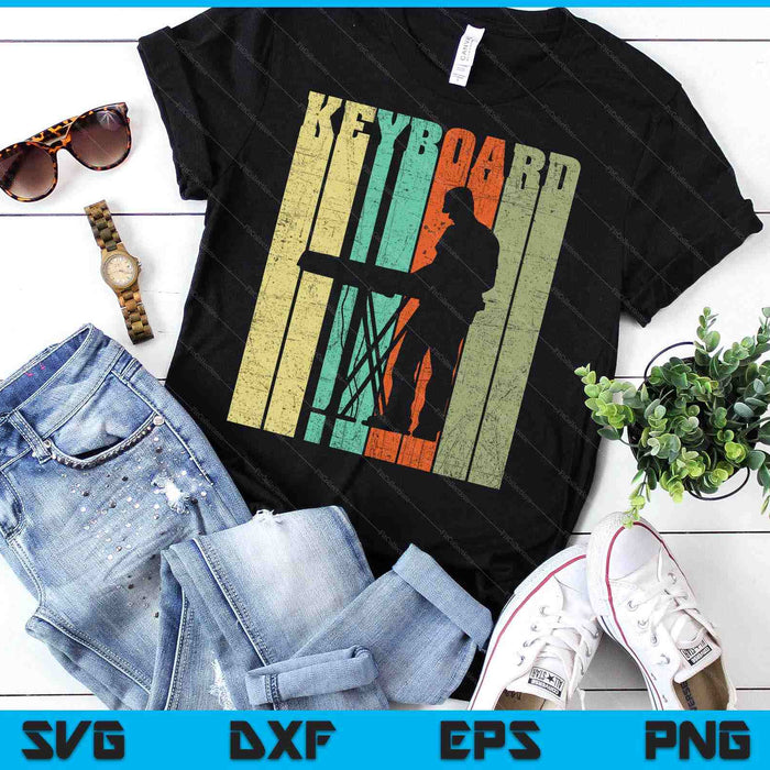 Vintage Keyboard Player Keyboardist Keyboarder Pianist SVG PNG Digital Printable Files Vintage Keyboard Player Keyboardist Keyboarder Pianist SVG PNG Digital Printable Files