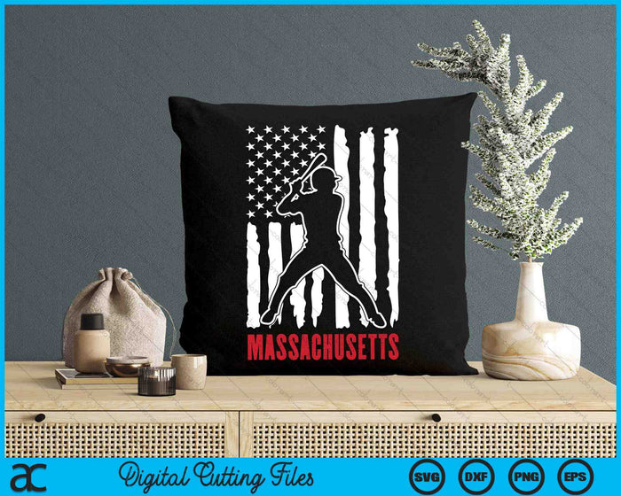 Vintage Massachusetts American Flag Distressed Baseball SVG PNG Digital Cutting Files Vintage Massachusetts American Flag Distressed Baseball SVG PNG Digital Cutting Files