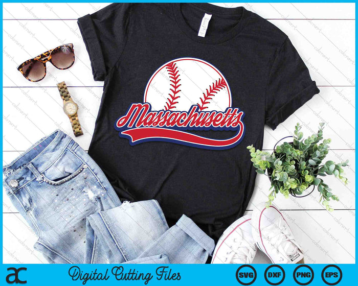Vintage Massachusetts Cityscape Baseball SVG PNG Digital Cutting Files Vintage Massachusetts Cityscape Baseball SVG PNG Digital Cutting Files