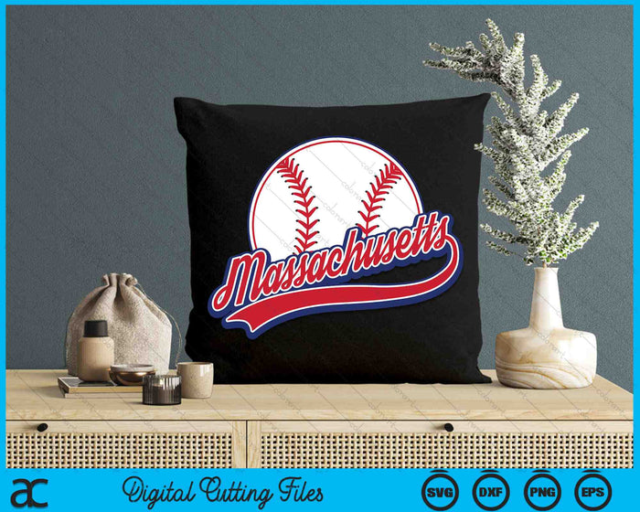 Vintage Massachusetts Cityscape Baseball SVG PNG Digital Cutting Files Vintage Massachusetts Cityscape Baseball SVG PNG Digital Cutting Files