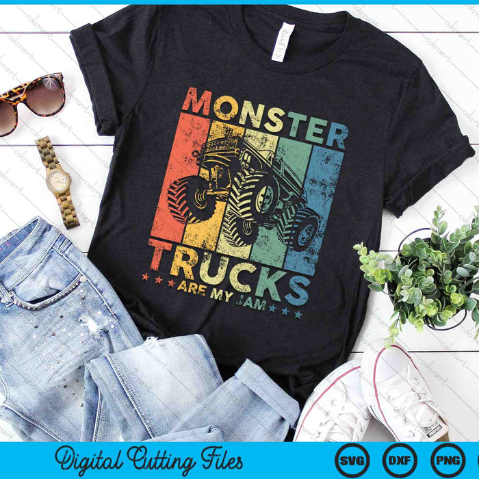Vintage Monster Trucks Are My Jam Monster Truck Car SVG PNG Digital Cutting Files Vintage Monster Trucks Are My Jam Monster Truck Car SVG PNG Digital Cutting Files