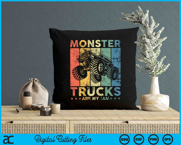 Vintage Monster Trucks Are My Jam Monster Truck Car SVG PNG Digital Cutting Files Vintage Monster Trucks Are My Jam Monster Truck Car SVG PNG Digital Cutting Files