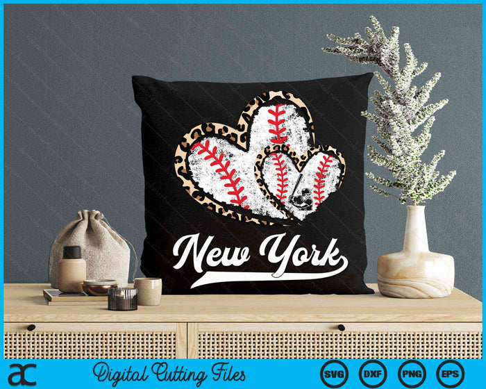 Vintage New York Baseball Leopard Heart Baseball Fans SVG PNG Digital Cutting Files Vintage New York Baseball Leopard Heart Baseball Fans SVG PNG Digital Cutting Files