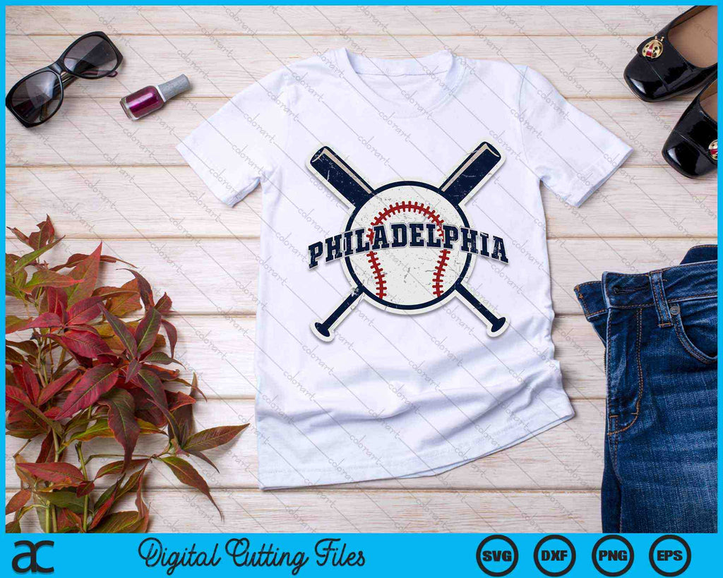 Philly Baseball Lovers Vintage Baseball Fans 2023 SVG PNG Files –  creativeusarts