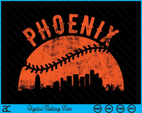 Vintage Phoenix BaseballSVG PNG Digital Cutting Files