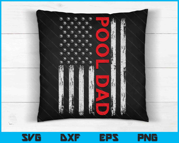 Vintage Pool Dad USA Flag SVG PNG Digital Cutting Files Vintage Pool Dad USA Flag SVG PNG Digital Cutting Files