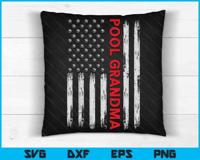 Vintage Pool Grandma USA Flag SVG PNG Digital Cutting Files Vintage Pool Grandma USA Flag SVG PNG Digital Cutting Files