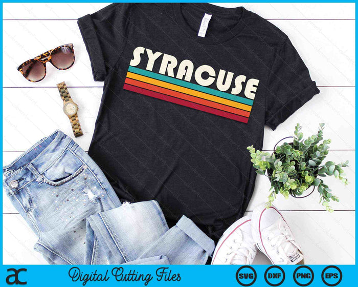Vintage Retro Syracuse NY SVG PNG digitale snijbestanden Vintage Retro Syracuse NY SVG PNG digitale snijbestanden