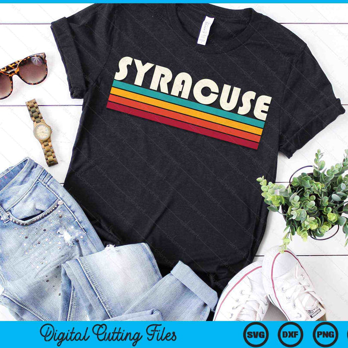 Vintage Retro Syracuse NY SVG PNG digitale snijbestanden Vintage Retro Syracuse NY SVG PNG digitale snijbestanden