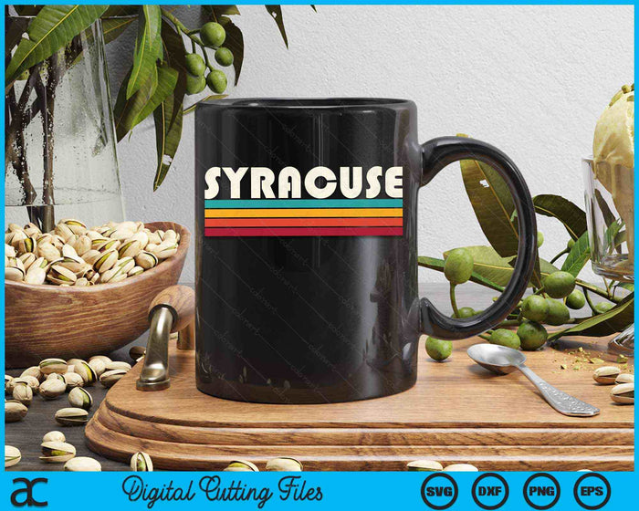 Vintage Retro Syracuse NY SVG PNG digitale snijbestanden Vintage Retro Syracuse NY SVG PNG digitale snijbestanden