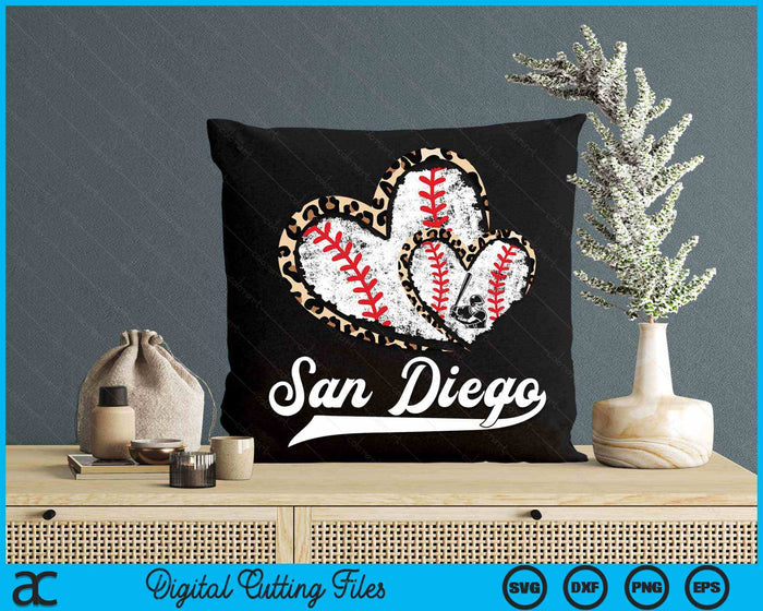 Vintage San Diego Baseball Leopard Heart Baseball Fans SVG PNG Digital Cutting Files Vintage San Diego Baseball Leopard Heart Baseball Fans SVG PNG Digital Cutting Files