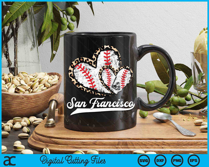 Vintage San Francisco Baseball Leopard Heart Baseball Fans SVG PNG Digital Cutting Files Vintage San Francisco Baseball Leopard Heart Baseball Fans SVG PNG Digital Cutting Files