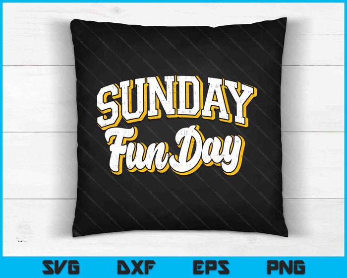 Vintage Sunday Funday Minnesota Football Retro Fun Day SVG PNG Digital Cutting Files