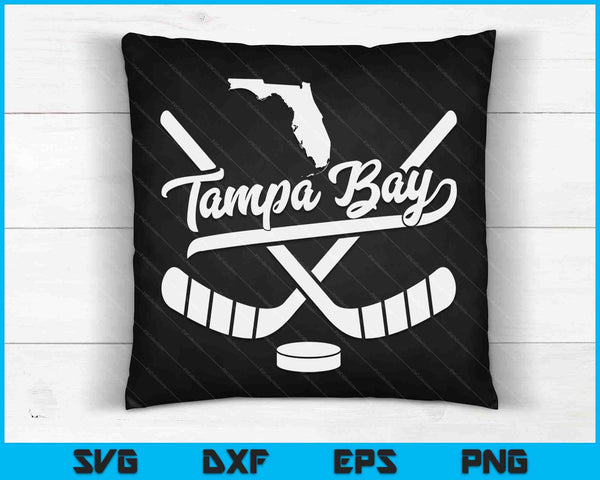 Vintage Tampa Bay Ice Hockey Sticks Sports Team Fan Gift SVG PNG Digital Cutting Files