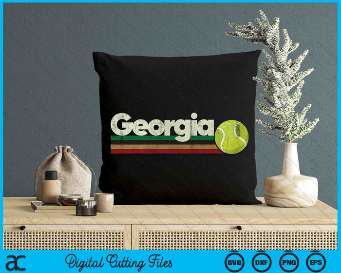Vintage Tennis Georgia Tennis Retro Stripes SVG PNG Digital Cutting Files Vintage Tennis Georgia Tennis Retro Stripes SVG PNG Digital Cutting Files