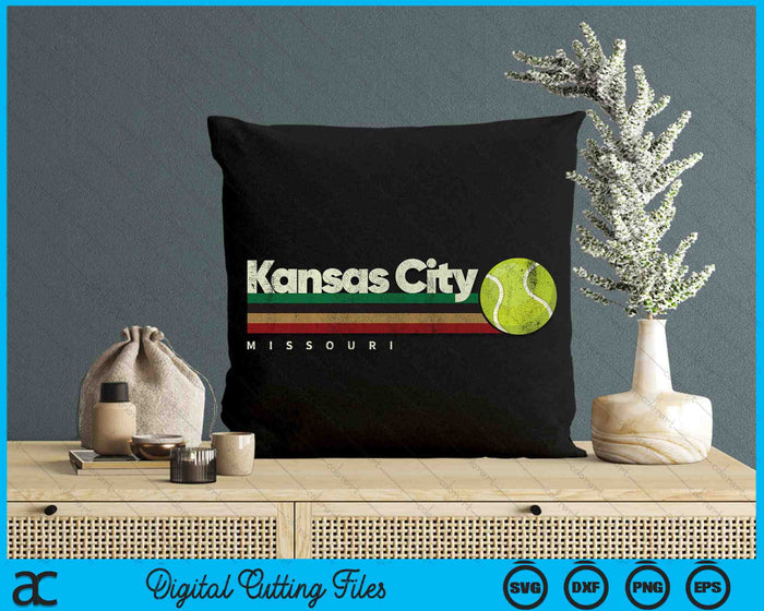 Vintage Tennis Kansas City Tennis Retro Stripes SVG PNG Digital Cutting Files Vintage Tennis Kansas City Tennis Retro Stripes SVG PNG Digital Cutting Files