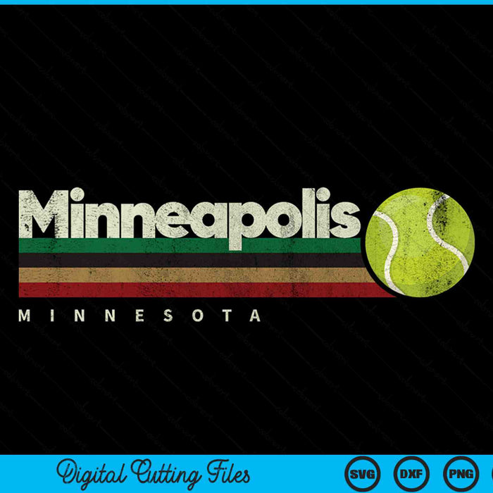 Vintage Tennis Minneapolis City Tennis Retro Stripes SVG PNG Digital Cutting Files Vintage Tennis Minneapolis City Tennis Retro Stripes SVG PNG Digital Cutting Files