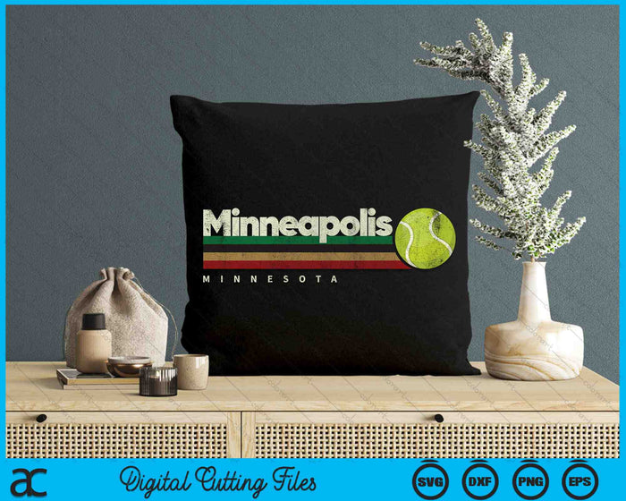 Vintage Tennis Minneapolis City Tennis Retro Stripes SVG PNG Digital Cutting Files Vintage Tennis Minneapolis City Tennis Retro Stripes SVG PNG Digital Cutting Files