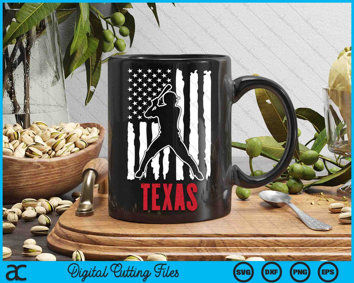 Vintage Texas American Flag Distressed Baseball SVG PNG Digital Cutting Files Vintage Texas American Flag Distressed Baseball SVG PNG Digital Cutting Files