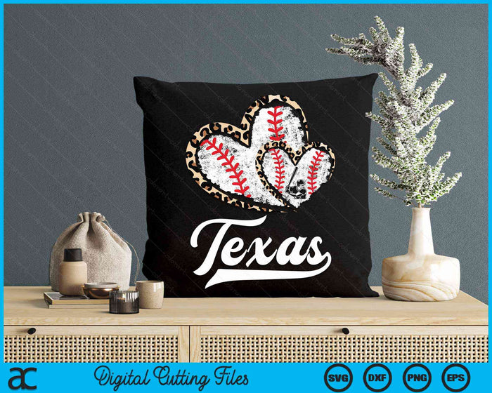 Vintage Texas Baseball Leopard Heart Baseball Fans SVG PNG Digital Cutting Files Vintage Texas Baseball Leopard Heart Baseball Fans SVG PNG Digital Cutting Files