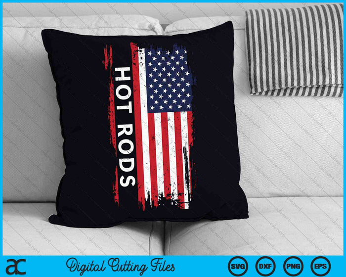 Vintage USA Flag Hot Rods Classic And Muscle Cars SVG PNG Digital Cutting Files Vintage USA Flag Hot Rods Classic And Muscle Cars SVG PNG Digital Cutting Files