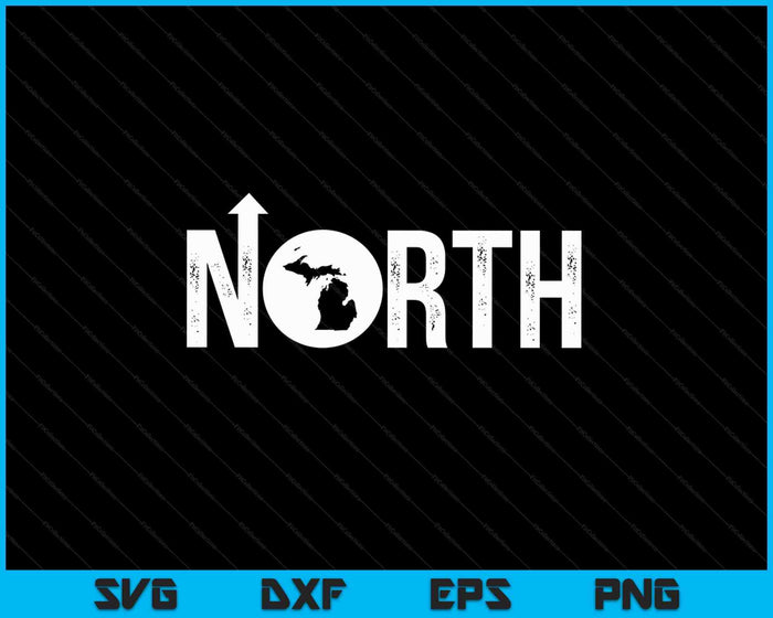Vintage Up North Michigan angustiado SVG PNG cortando archivos imprimibles Vintage Up North Michigan angustiado SVG PNG cortando archivos imprimibles