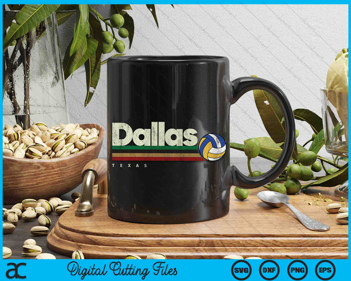 Vintage Volleyball Dallas City Volleyball Retro Stripes SVG PNG Digital Cutting Files Vintage Volleyball Dallas City Volleyball Retro Stripes SVG PNG Digital Cutting Files