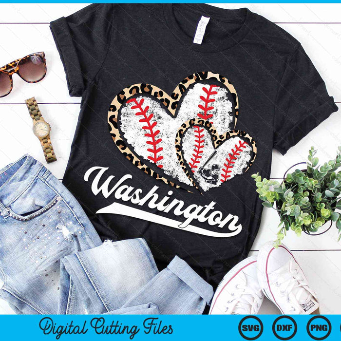 Vintage Washington Baseball Leopard Heart Baseball Fans SVG PNG Digital Cutting Files Vintage Washington Baseball Leopard Heart Baseball Fans SVG PNG Digital Cutting Files