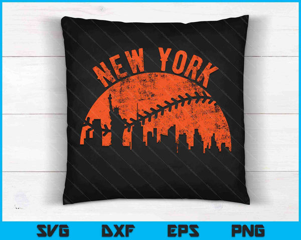 Vintage Nueva York Béisbol SVG PNG Cortar archivos imprimibles