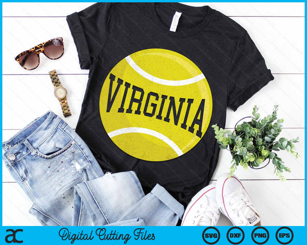 Virginia Tennis Fan SVG PNG Digital Cutting Files