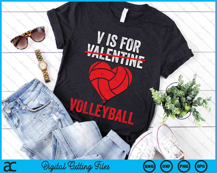V is for Valentine Volleyball Valentine's Day SVG PNG Digital Cutting Files V is for Valentine Volleyball Valentine's Day SVG PNG Digital Cutting Files