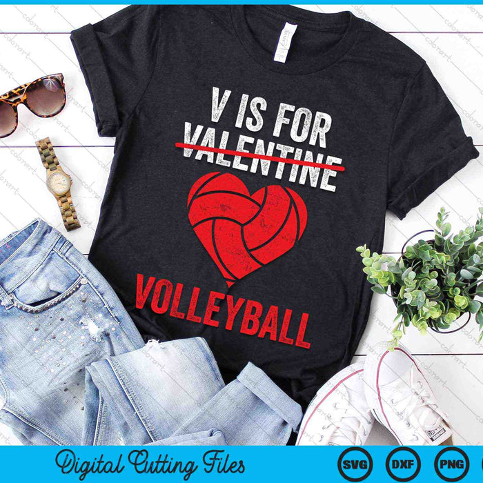 V is for Valentine Volleyball Valentine's Day SVG PNG Digital Cutting Files V is for Valentine Volleyball Valentine's Day SVG PNG Digital Cutting Files