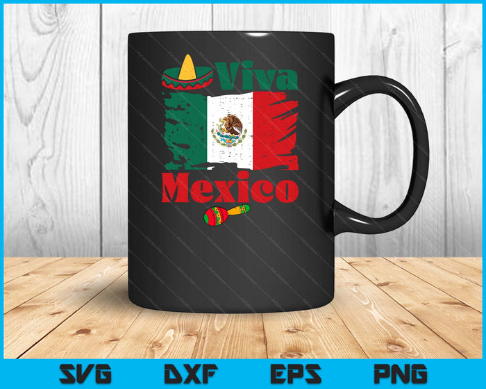 Viva Mexico Flag Mexican Independence Day Men Women Kids SVG PNG Digital Cutting Files