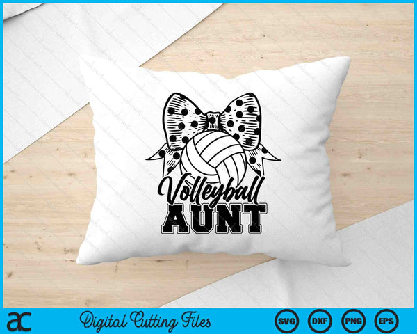 Volleyball Aunt Game Day Mother's Day SVG PNG Digital Printable Files