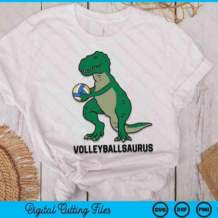 Volleyball Dinosaur Volleyball Boy Kids Volleyball Volleyballsaurus SVG PNG Digital Cutting Files