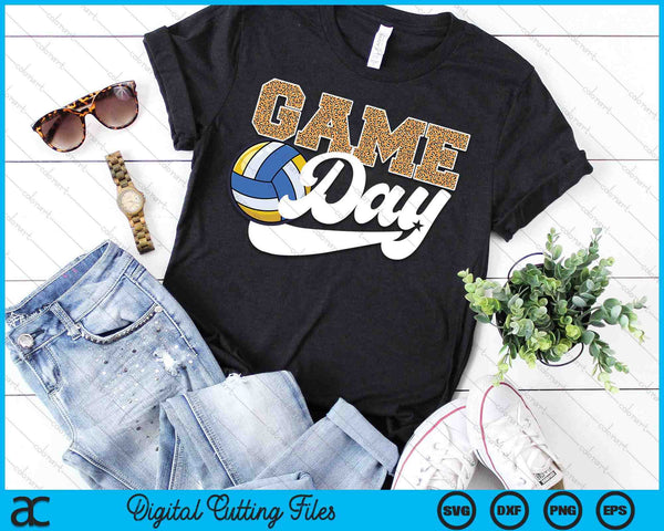 Volleyball Game Day Vibes Volleyball Coach Fan Playe SVG PNG Digital Cutting Files