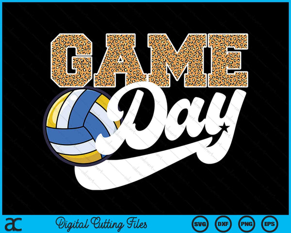 Volleyball Game Day Vibes Volleyball Coach Fan Playe SVG PNG Digital Cutting Files