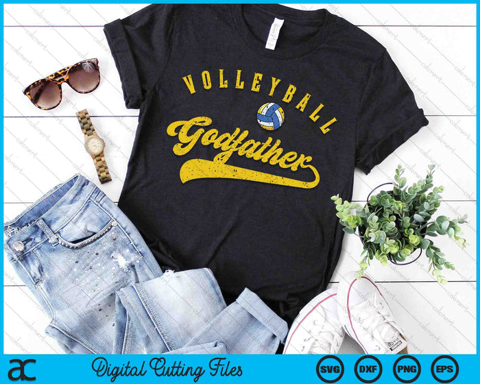 Volleyball Godfather SVG PNG Digital Cutting Files Volleyball Godfather SVG PNG Digital Cutting Files